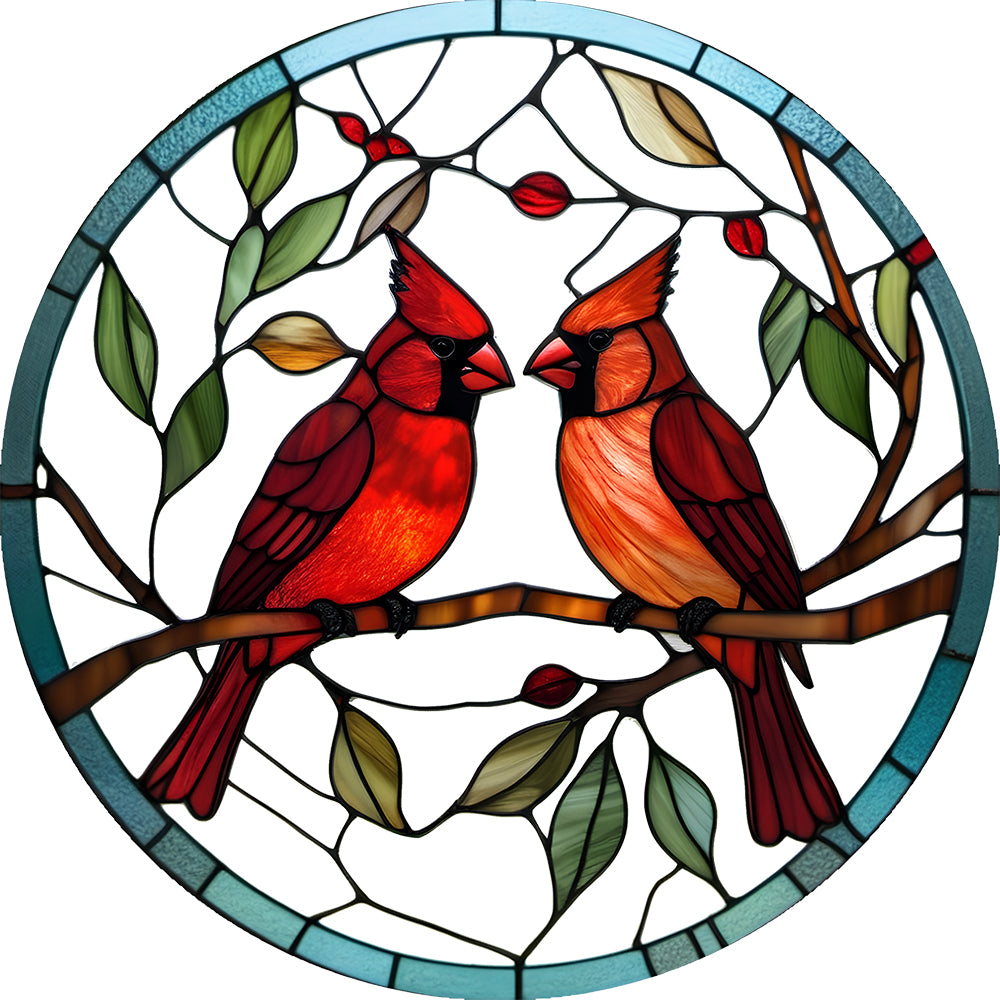 Hummingbird Stained Glass Suncatcher Window Hangings with Flowers, Bird Stained Glass for Window Decor Hummingbird Gifts for Mom,Bird Lovers