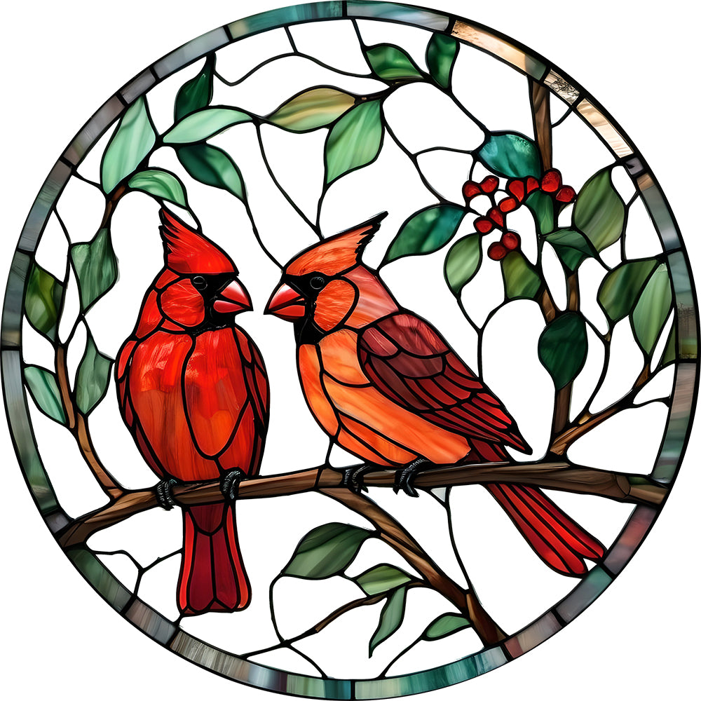 Hummingbird Stained Glass Suncatcher Window Hangings with Flowers, Bird Stained Glass for Window Decor Hummingbird Gifts for Mom,Bird Lovers
