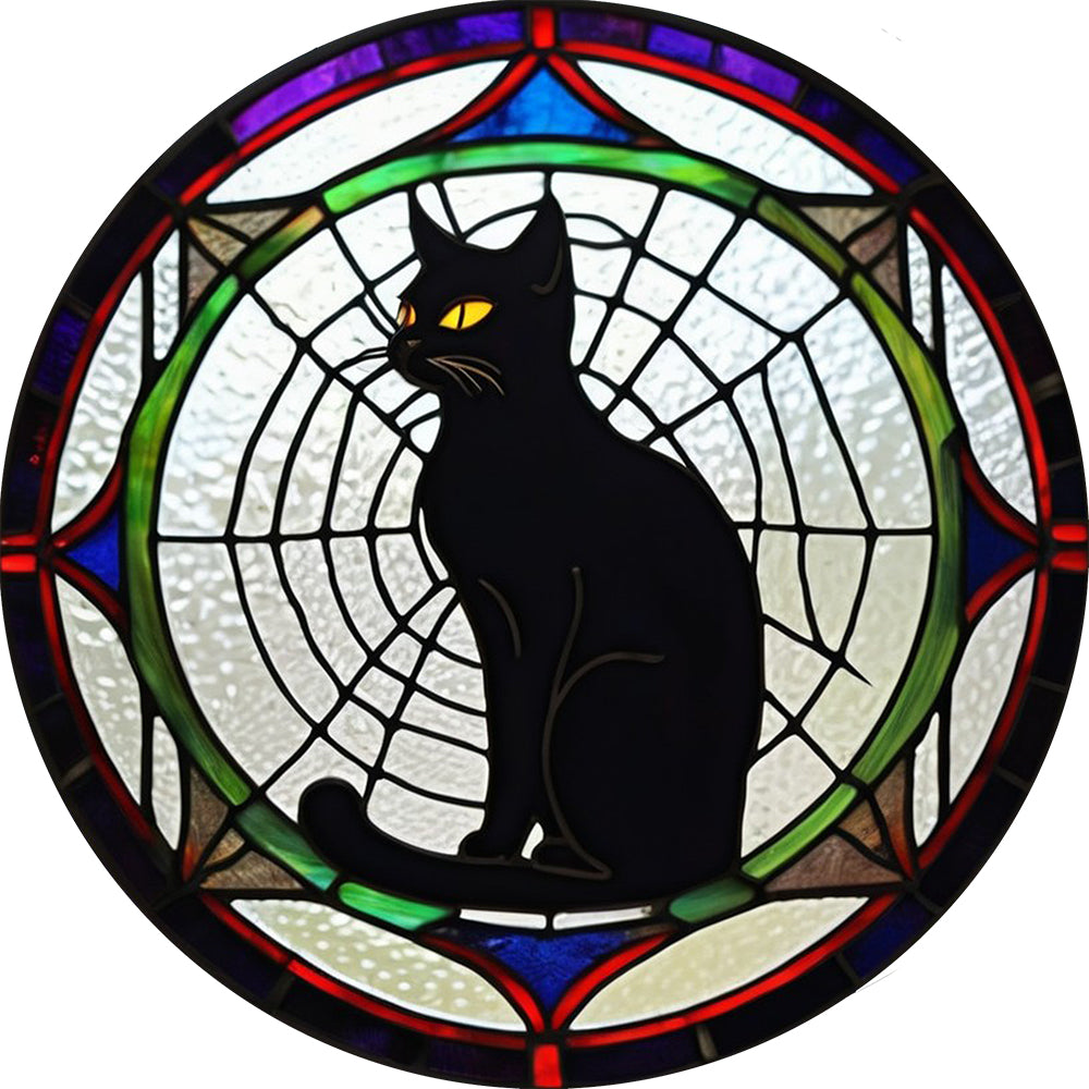 Halloween stained glass suncatcher,Halloween decoration,stained glass suncatcher,unique home decor,Halloween gift ideas,gothic decor