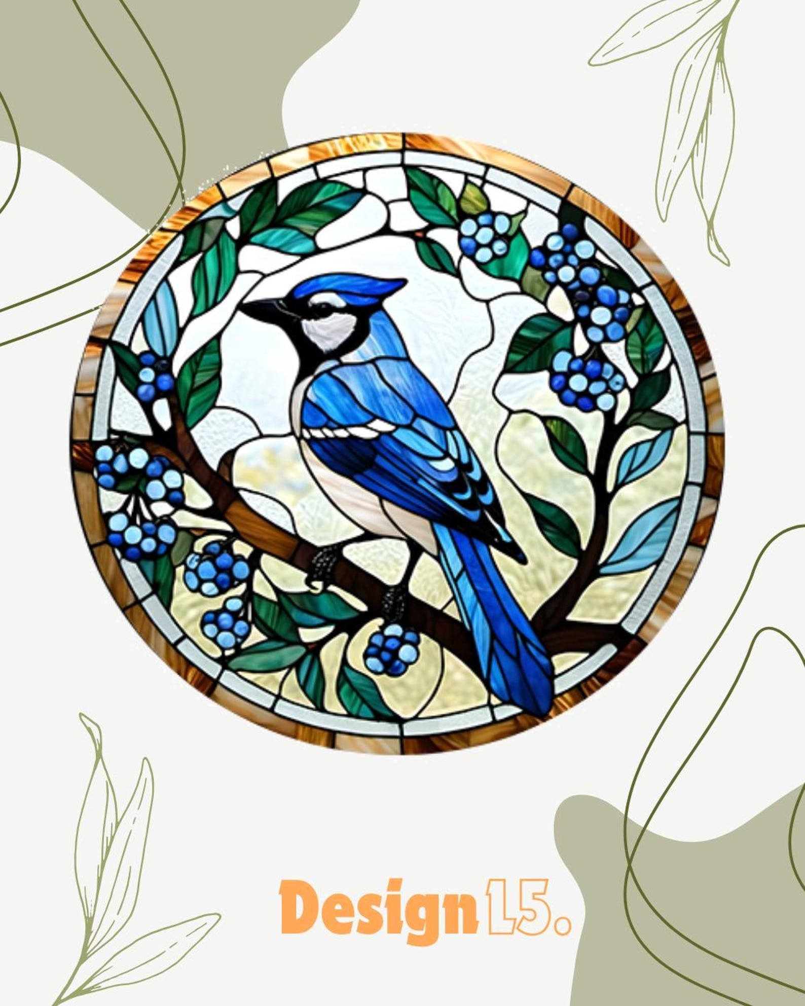 Hummingbird Stained Glass Suncatcher Window Hangings with Flowers, Bird Stained Glass for Window Decor Hummingbird Gifts for Mom,Bird Lovers