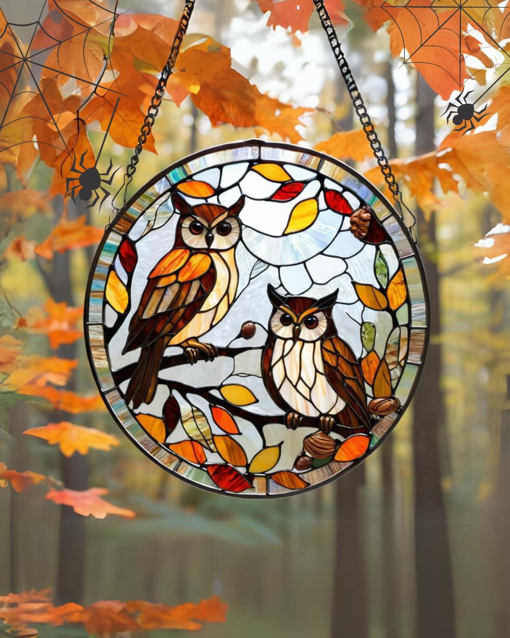 Halloween stained glass suncatcher,Halloween decoration,stained glass suncatcher,unique home decor,Halloween gift ideas,gothic decor